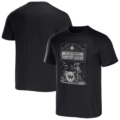 Shop Nfl X Darius Rucker Collection By Fanatics Black Washington Commanders Band T-shirt