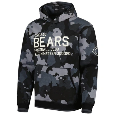 Shop The Wild Collective Black Chicago Bears Camo Pullover Hoodie