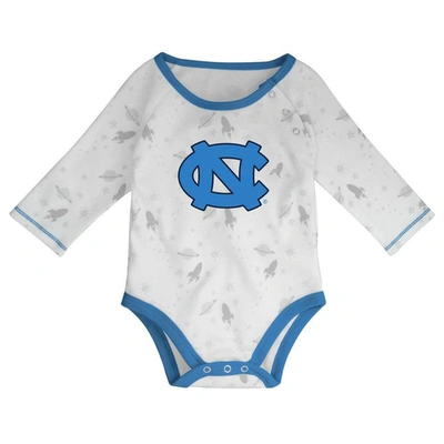 Shop Outerstuff Newborn & Infant Carolina Blue/white North Carolina Tar Heels Dream Team Raglan Long Sleeve Bodysuit In Light Blue