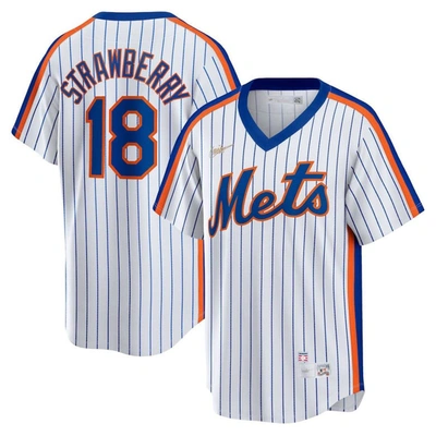 Shop Nike Darryl Strawberry White New York Mets Home Cooperstown Collection Player Jersey