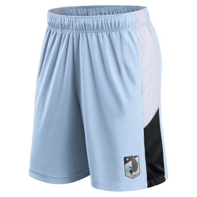 Shop Fanatics Branded Light Blue Minnesota United Fc Prep Squad Shorts