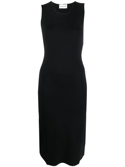 Shop P.a.r.o.s.h . Knitted Midi Dress In Black