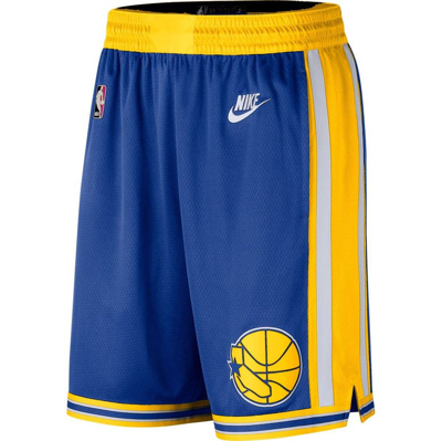 Shop Nike Royal Golden State Warriors 2022/23 Classic Edition Swingman Performance Shorts In Blue