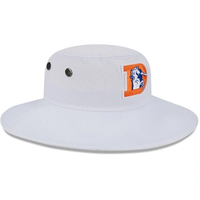 Shop New Era White Denver Broncos 2023 Nfl Training Camp Throwback Panama Bucket Hat