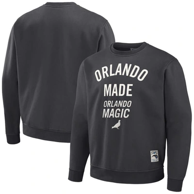 Shop Staple Nba X  Anthracite Orlando Magic Plush Pullover Sweatshirt