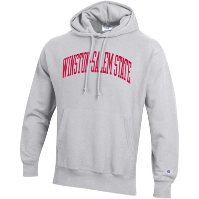 Shop Champion Gray Winston-salem State Rams Tall Arch Pullover Hoodie