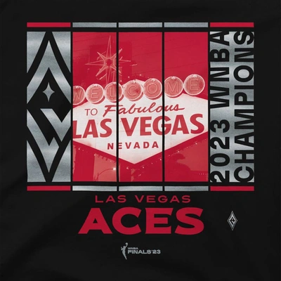 Shop Stadium Essentials Unisex  Black Las Vegas Aces 2023 Wnba Finals Champions Skyline Pullover Hoodie