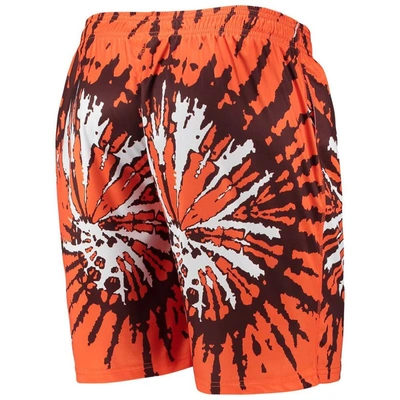 Shop Foco Orange Cleveland Browns Retro Static Mesh Lounge Shorts