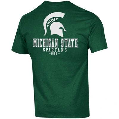 Champion Green Michigan State Spartans Stack 2-hit T-shirt In Green