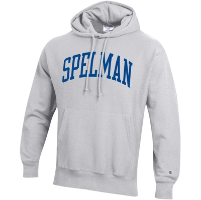 Shop Champion Gray Spelman College Jaguars Tall Arch Pullover Hoodie