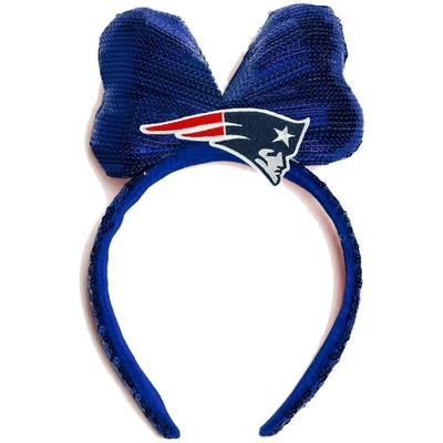 Shop Cuce New England Patriots Logo Headband In Navy