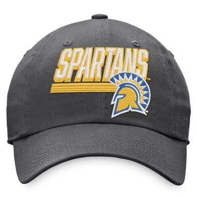 Shop Top Of The World Charcoal San Jose State Spartans Slice Adjustable Hat