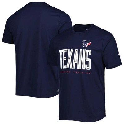 Shop New Era Navy Houston Texans Combine Authentic Training Huddle Up T-shirt