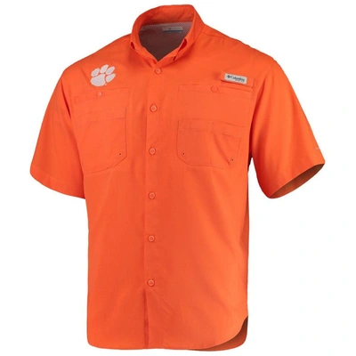 Shop Columbia Orange Clemson Tigers Pfg Tamiami Shirt