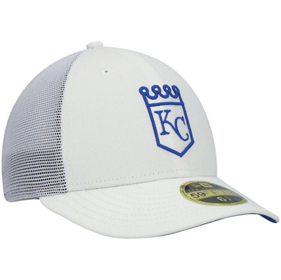 Shop New Era White Kansas City Royals 2022 Batting Practice Low Profile 59fifty Fitted Hat