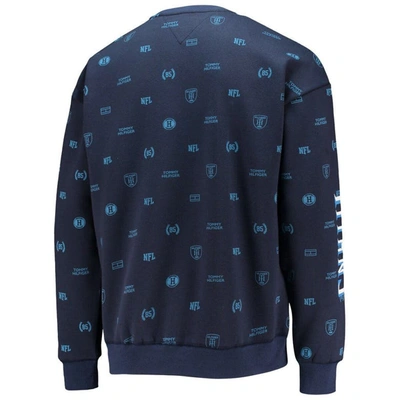 Shop Tommy Hilfiger Navy Tennessee Titans Reid Graphic Pullover Sweatshirt