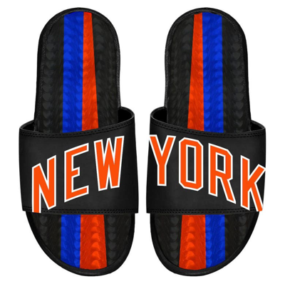 Shop Islide Black New York Knicks 2022/23 City Edition Gel Slide Sandals