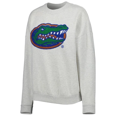 Shop Gameday Couture Heather Gray Florida Gators Chenille Patch Fleece Pullover Sweatshirt