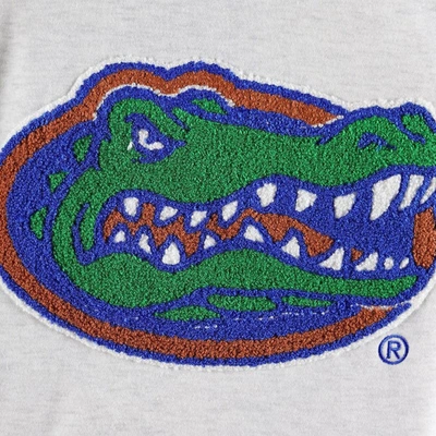 Shop Gameday Couture Heather Gray Florida Gators Chenille Patch Fleece Pullover Sweatshirt