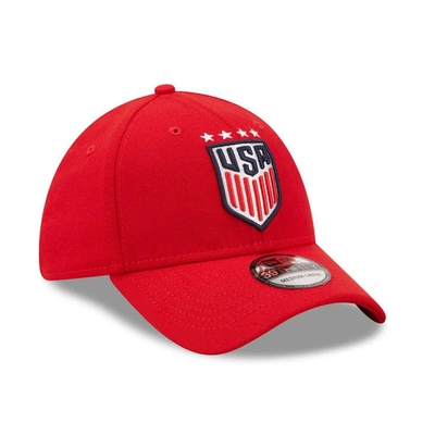 Shop New Era Red Uswnt Team 39thirty Flex Hat