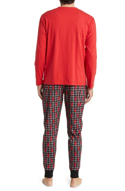 Shop Majestic International Chalet Pajamas In Charcoal