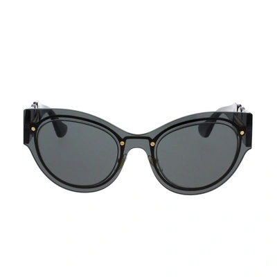 Shop Versace Sunglasses In Gray