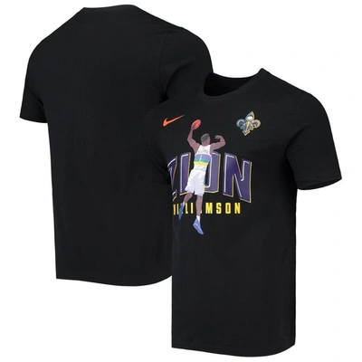 Shop Nike Zion Williamson Black New Orleans Pelicans Hero Performance T-shirt