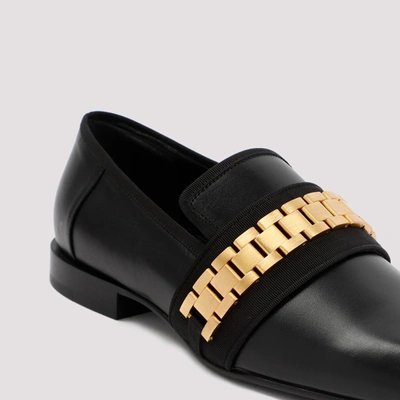Shop Victoria Beckham Debbie Chain Loafers Shoes In Black