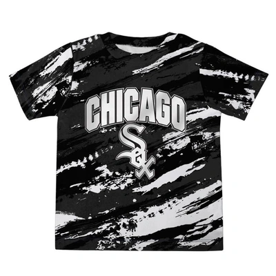 Shop Outerstuff Infant Black/heather Gray Chicago White Sox Stealing Homebase 2.0 T-shirt & Shorts Set