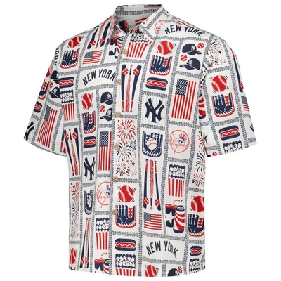 Shop Reyn Spooner White New York Yankees Americana Button-up Shirt