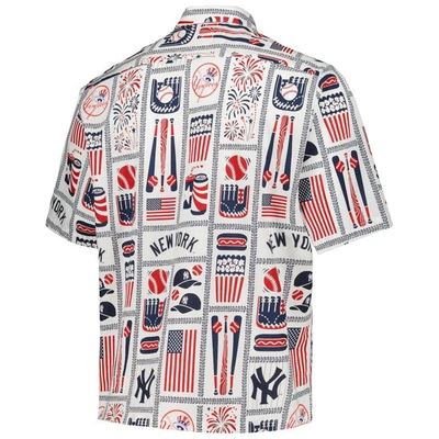 Shop Reyn Spooner White New York Yankees Americana Button-up Shirt