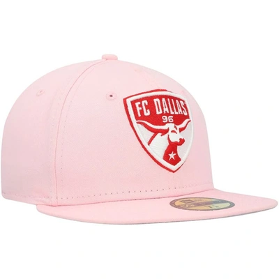 Shop New Era Pink Fc Dallas Pastel Pack 59fifty Fitted Hat