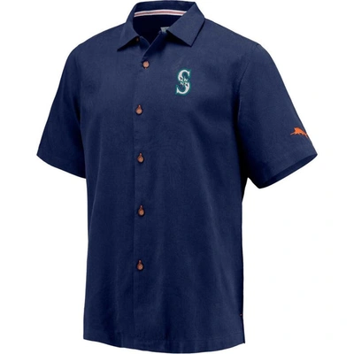 Shop Tommy Bahama Navy Seattle Mariners Baseball Bay Button-up Shirt