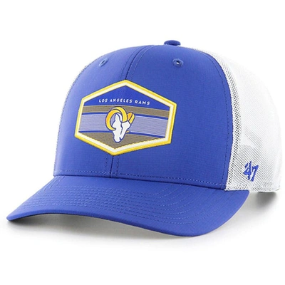 Shop 47 '  Royal Los Angeles Rams Burgess Trucker Adjustable Hat