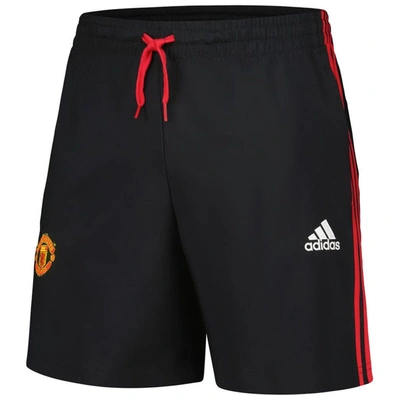 Shop Adidas Originals Adidas  Black Manchester United Dna Shorts