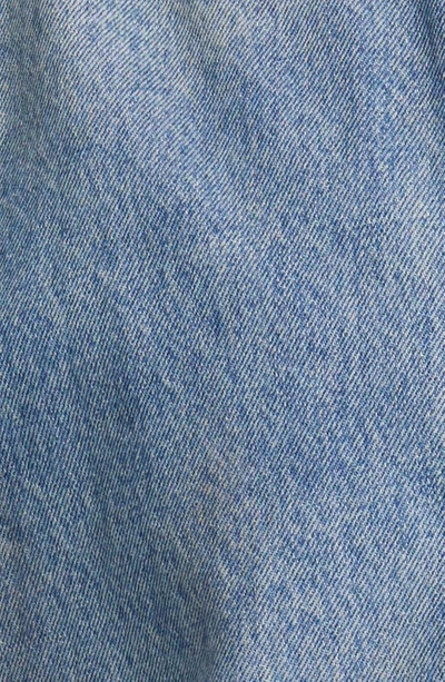 Elwood Petrol Denim Jacket In Dirty Wash