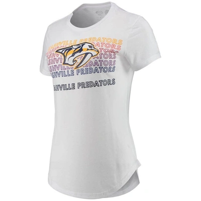 Shop Concepts Sport White/charcoal Nashville Predators Sonata T-shirt & Leggings Set