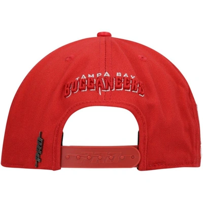 Shop Pro Standard Red Tampa Bay Buccaneers Lv Super Bowl Champions Script Wordmark Snapback Hat