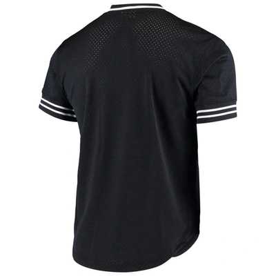 Shop Mitchell & Ness Black Austin Fc Mesh V-neck T-shirt