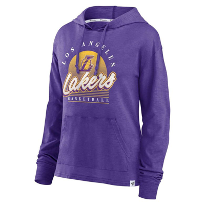 Shop Fanatics Branded Purple Los Angeles Lakers Full Steam Slub Hoodie T-shirt