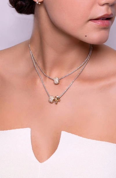 Adina Reyter Pavé Sapphire & Diamond Pendant Charm In Yellow Gold