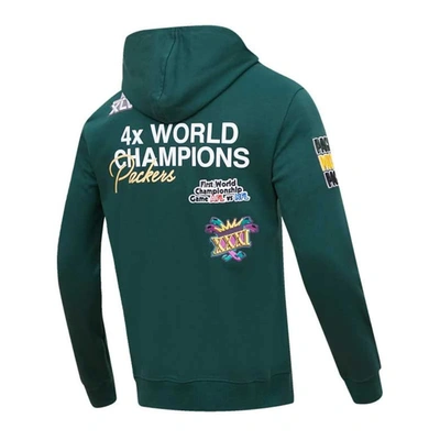 Shop Pro Standard Green Green Bay Packers 4x Super Bowl Champions Pullover Hoodie