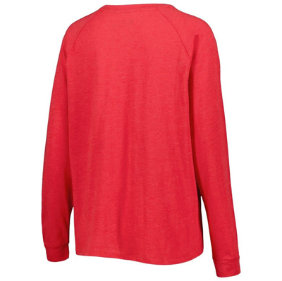 Shop Concepts Sport Scarlet/gray Ohio State Buckeyes Raglan Long Sleeve T-shirt & Shorts Sleep Set
