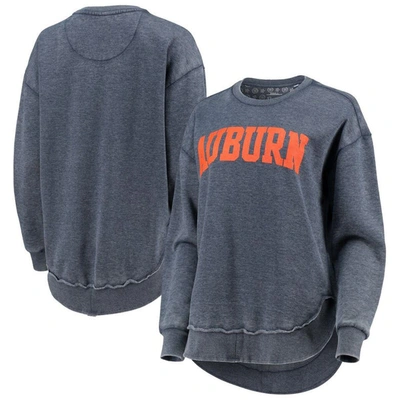Shop Pressbox Navy Auburn Tigers Vintage Wash Pullover Sweatshirt