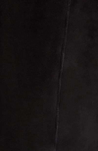 Shop Akris Genuine Shearling Crop Vest In 099 Black