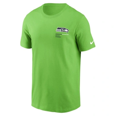 Shop Nike Neon Green Seattle Seahawks Team Incline T-shirt