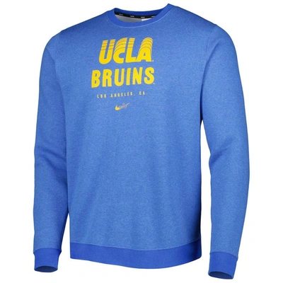 Shop Nike Blue Ucla Bruins Vault Stack Club Fleece Pullover Sweatshirt