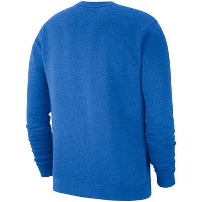Shop Nike Blue Ucla Bruins Vault Stack Club Fleece Pullover Sweatshirt