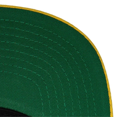 Mitchell & Ness Men's  Black Michigan Wolverines Team Script 2.0 Snapback Hat In Black