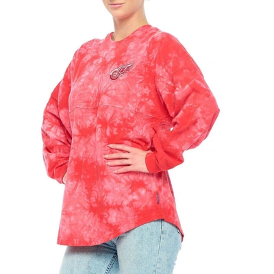 Shop Fanatics Branded Red Detroit Red Wings Crystal-dye Long Sleeve T-shirt
